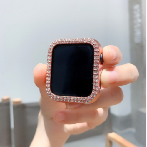 雙排鑲鑽手錶保護殼 保護套 適用於Apple watch 7 6 5 SE 7代 41mm 44mm 45mm 蘋果手錶