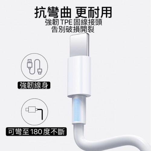  充電線 PD 快充線 適用 IPhone 充電 ipad 數據線 快充 USB/TYPE C 充電線