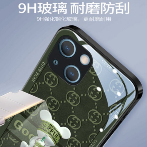 手機殼 新款 大牌天使熊蘋果13promax手機殼全包iPhone11/12直邊玻璃xs耐髒7/8